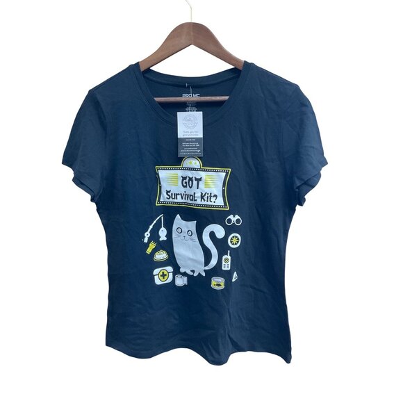 Got Survival Kit Cat Tee L Pro MC 100% Cotton Womens - Picture 2 of 5